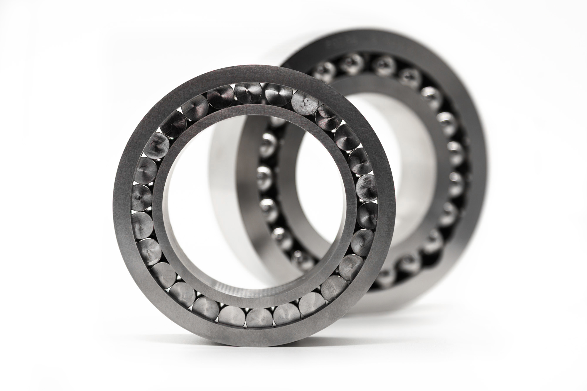 two performance bearings on a white background