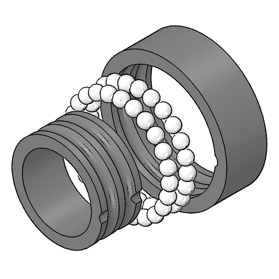 Double Row Angular Contact Custom Bearing