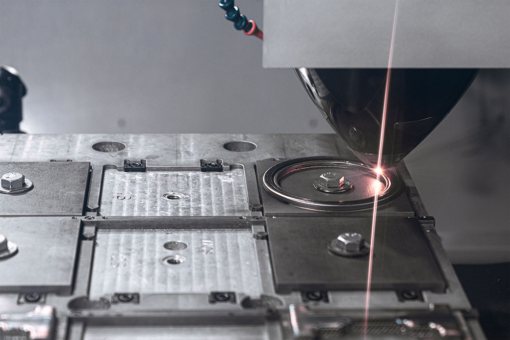 bearings-custom-02 custom bearing race being printed with wire-laser hybrid manufacturing